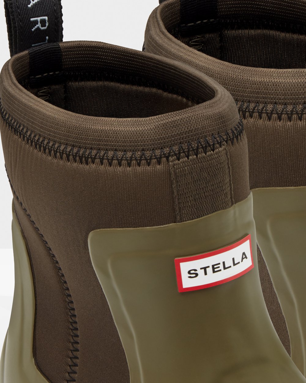 Mens Chelsea Boots - Hunter Stella Mccartney X (87YXIALPD) - Olive